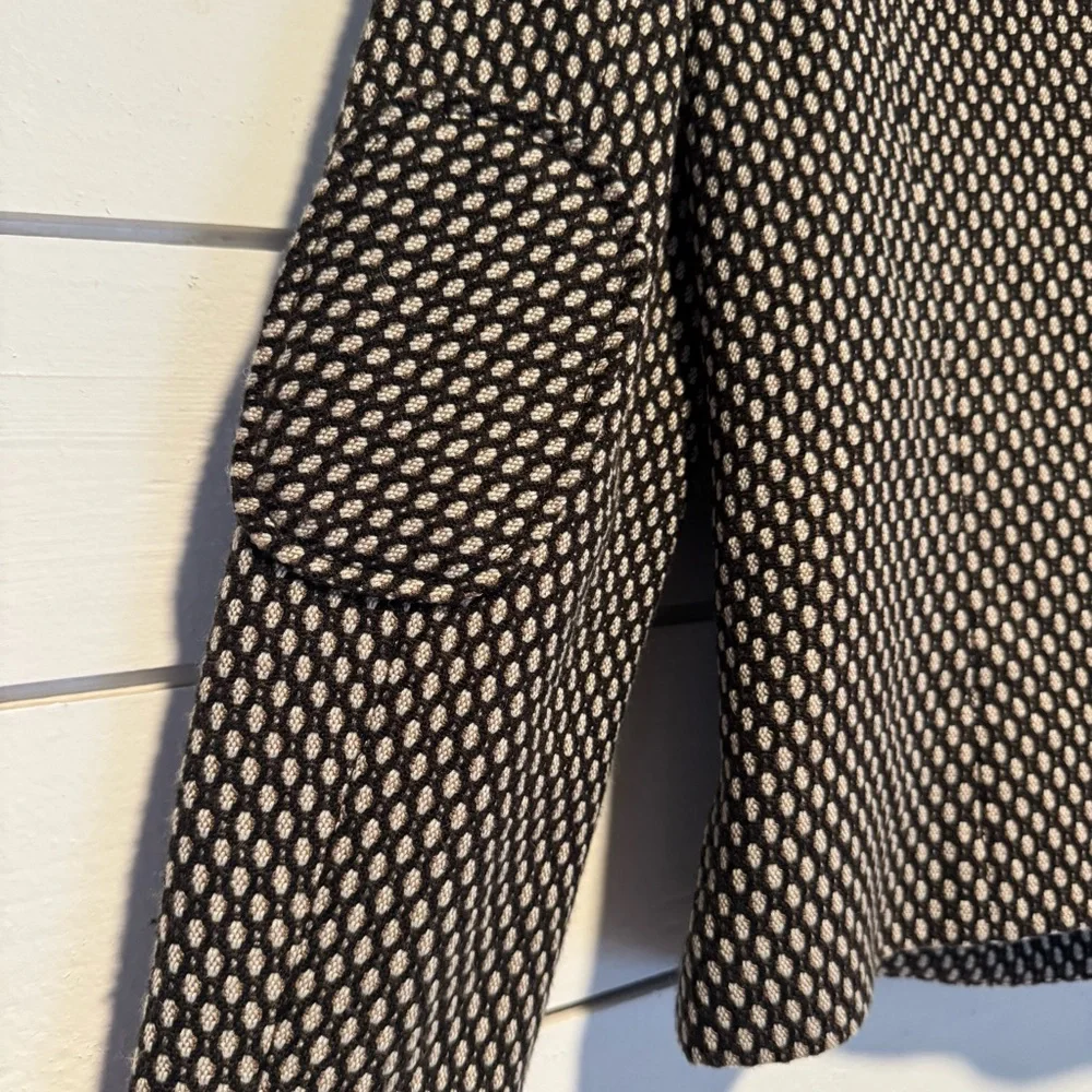 Insight brown tweed moto jacket blazer. Size: 6 - Picture 5 of 10